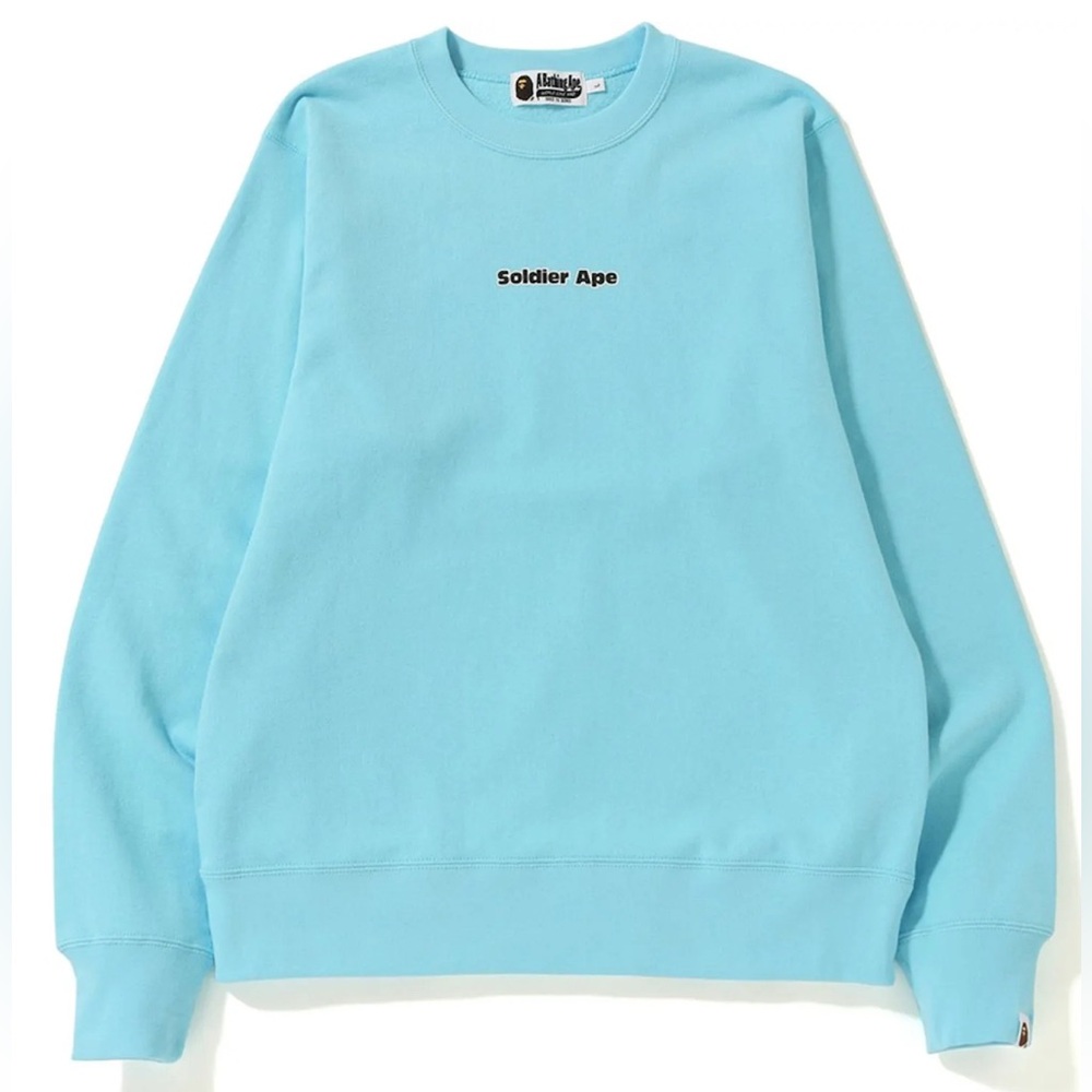 BAPE WGM “World Gone Mad” Soldier Ape Crewneck Sweater